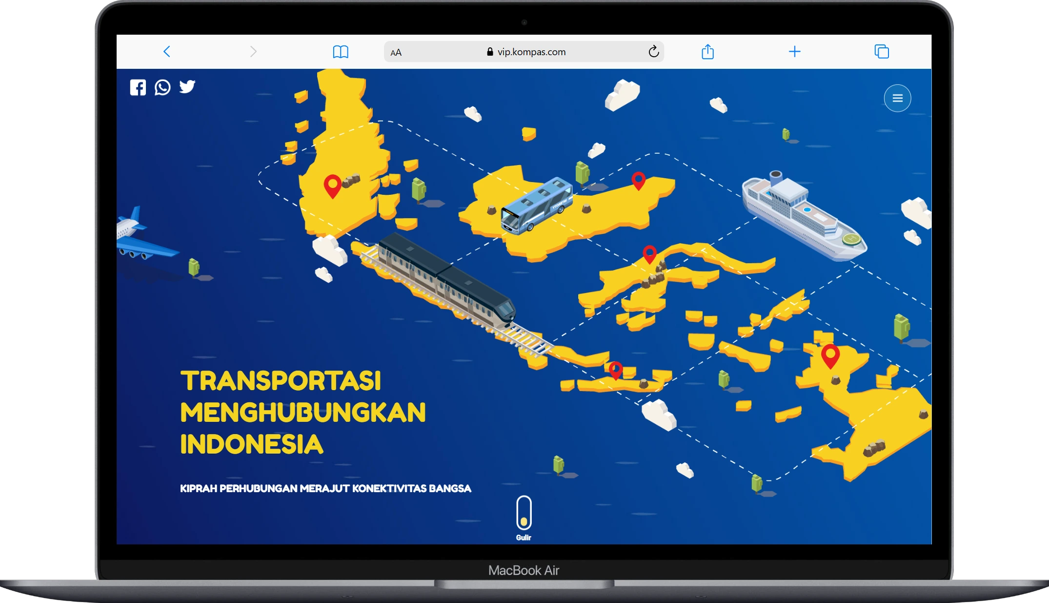 Transportasi Menghubungkan Indonesia