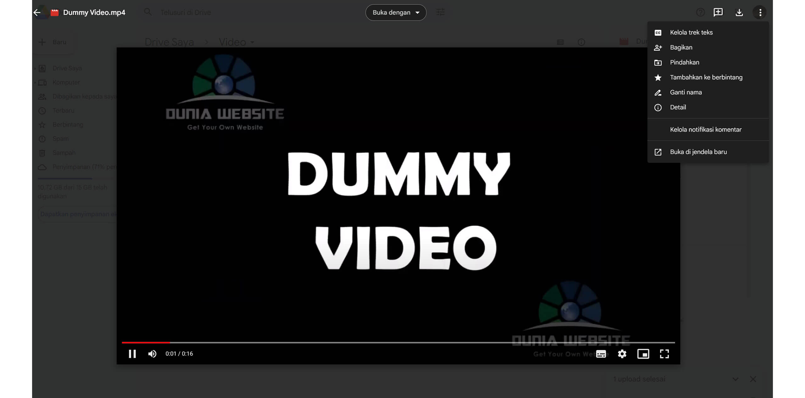 Bagaimana Caranya Embed Video dari Google Drive?