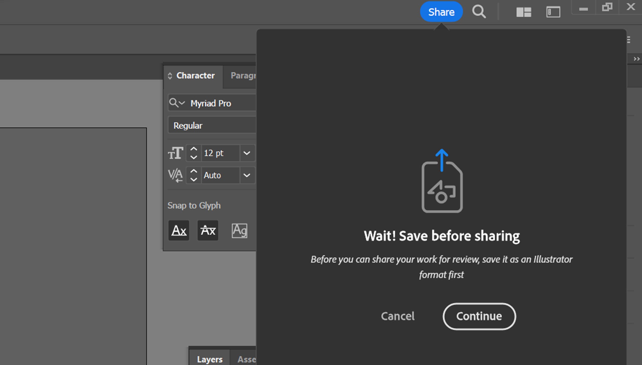 Cara Mudah Membuat Shareable review link di Adobe Illustrator 